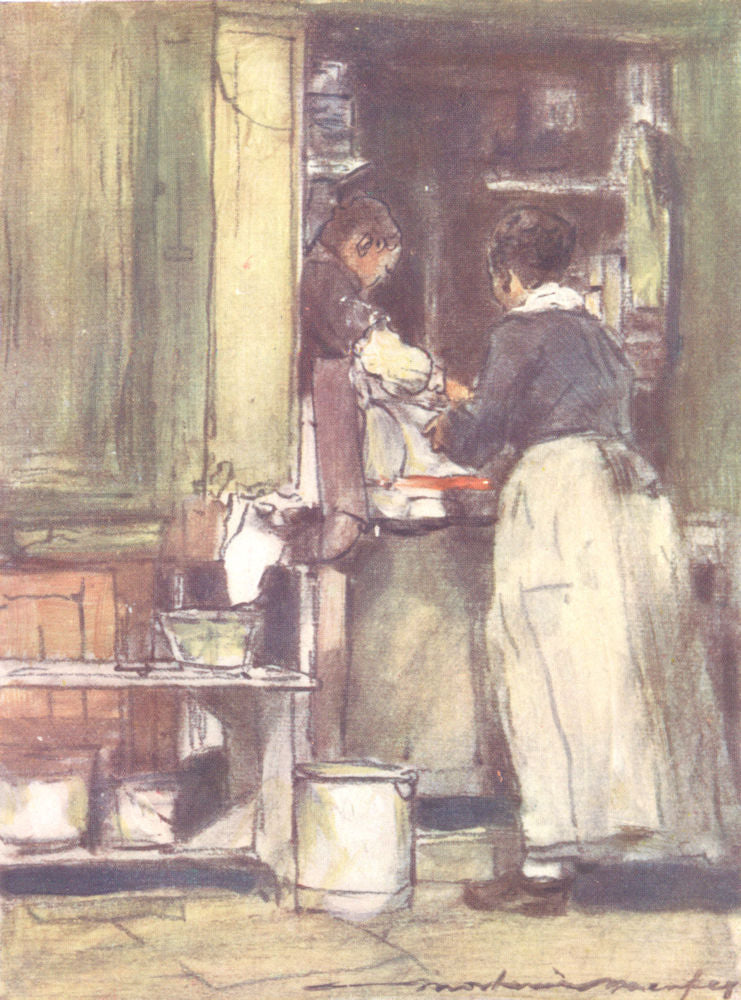 PARIS. Shop near Central Market 1909 old antique vintage print picture